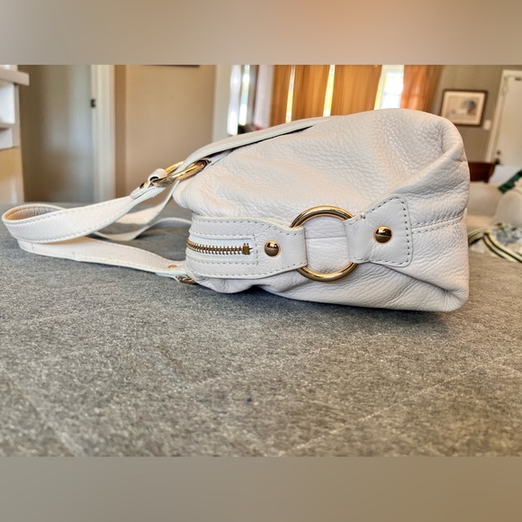 Michael Kors Large Fulton Cream Neutral Classic Pebbled Leather Satchel Orig$398 - Picture 7 of 15